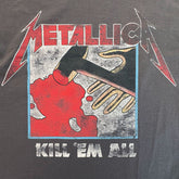 Metallica - Kill Em All Distressed - Charcoal T-shirt
